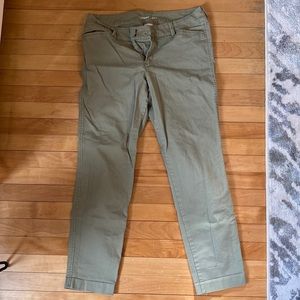 Olive Green Pixie Chino Pants